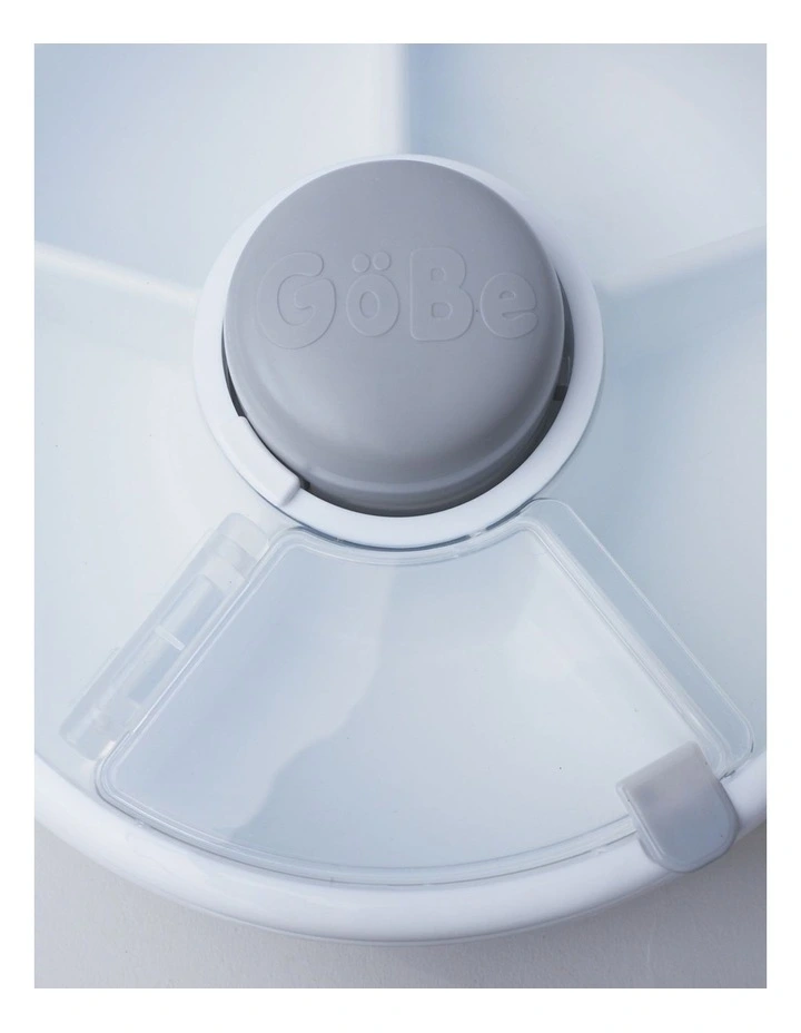 Playette GoBe Snack Spinner Spill Resistant Food Container Grey image 2