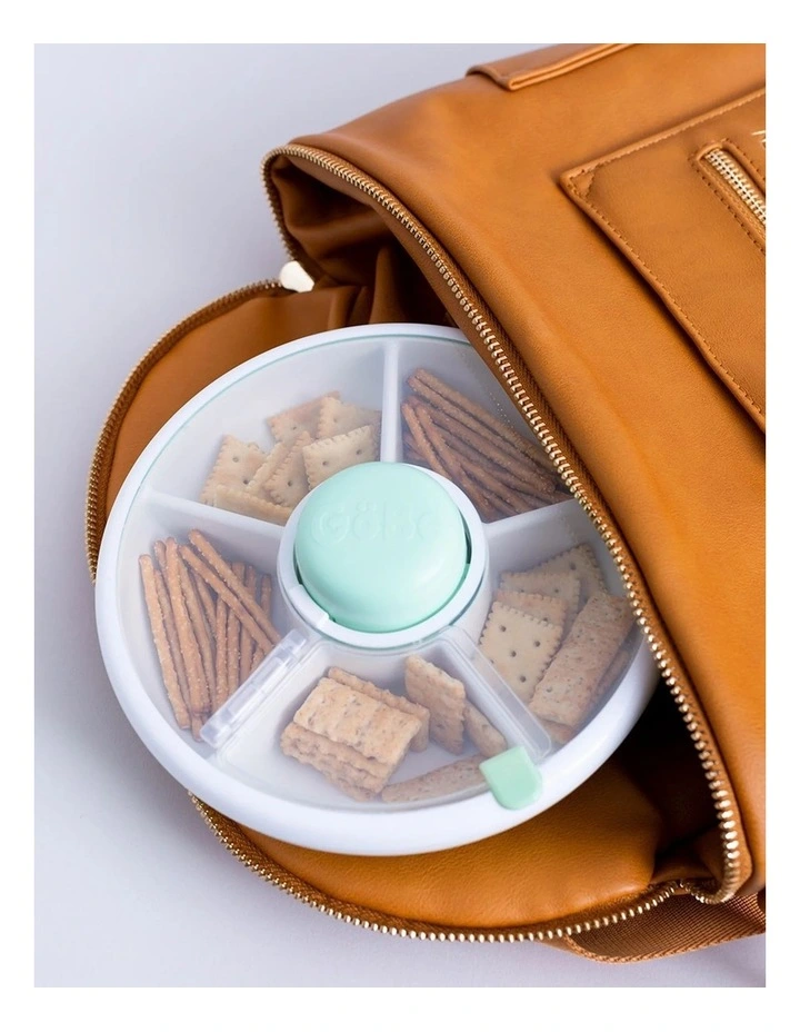 Playette Snack Spinner Spill-Resistant Food Container Mint Green image 4