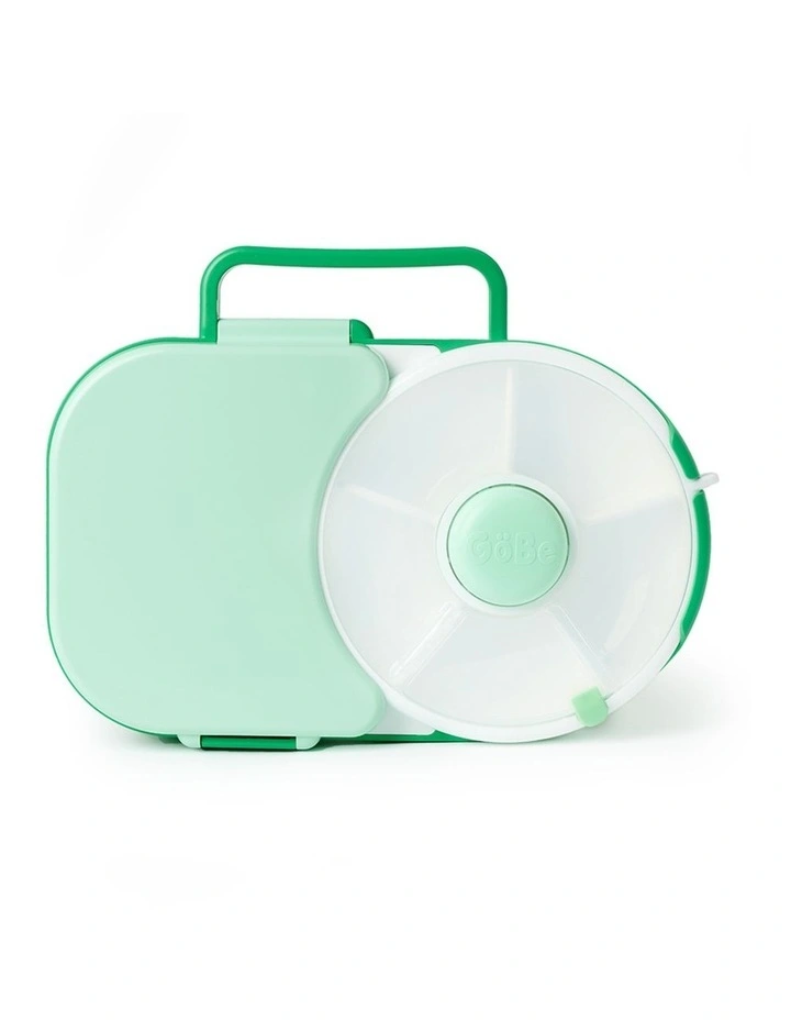 Playette GoBe Lunch Box With Bento Compartment And Snack Spinner Sage Green image 1