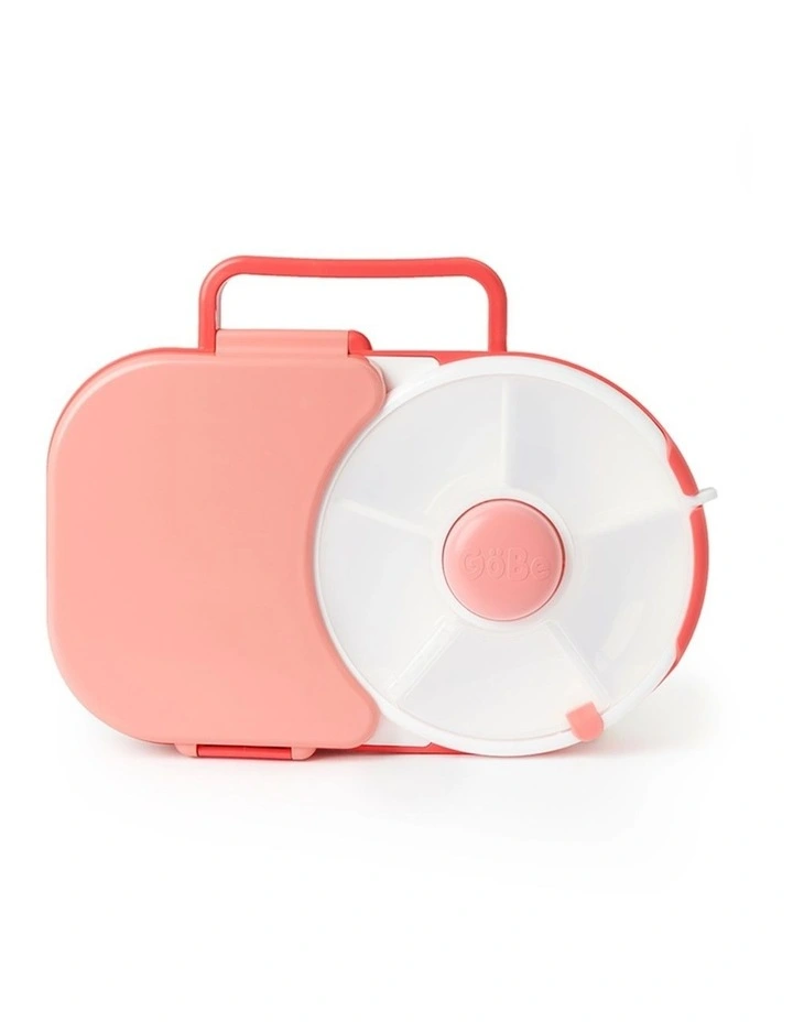 Playette GoBe Lunch Box Bento Compartment & Handle Watermelon Pink image 1