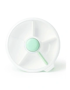 Playette GoBe Large Snack Spinner Slide Mint Green Spill Resistant Container