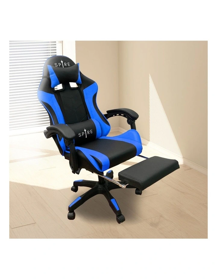 Spire Zinc Adjustable Gaming/Office Chair - Blue and Black image 6