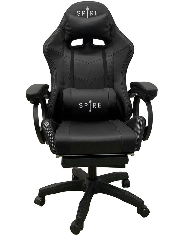 Spire Onyx LED Massage Gaming Chair - Black image 4