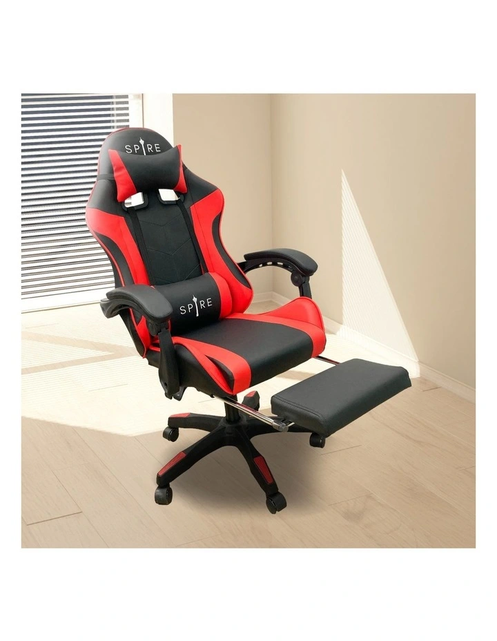 Spire Zinc Adjustable Gaming/Office Chair - Red and Black image 6
