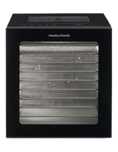 Morphy Richards 10-Shelf Food Dehydrator with 10 Preset Programs and Timer
