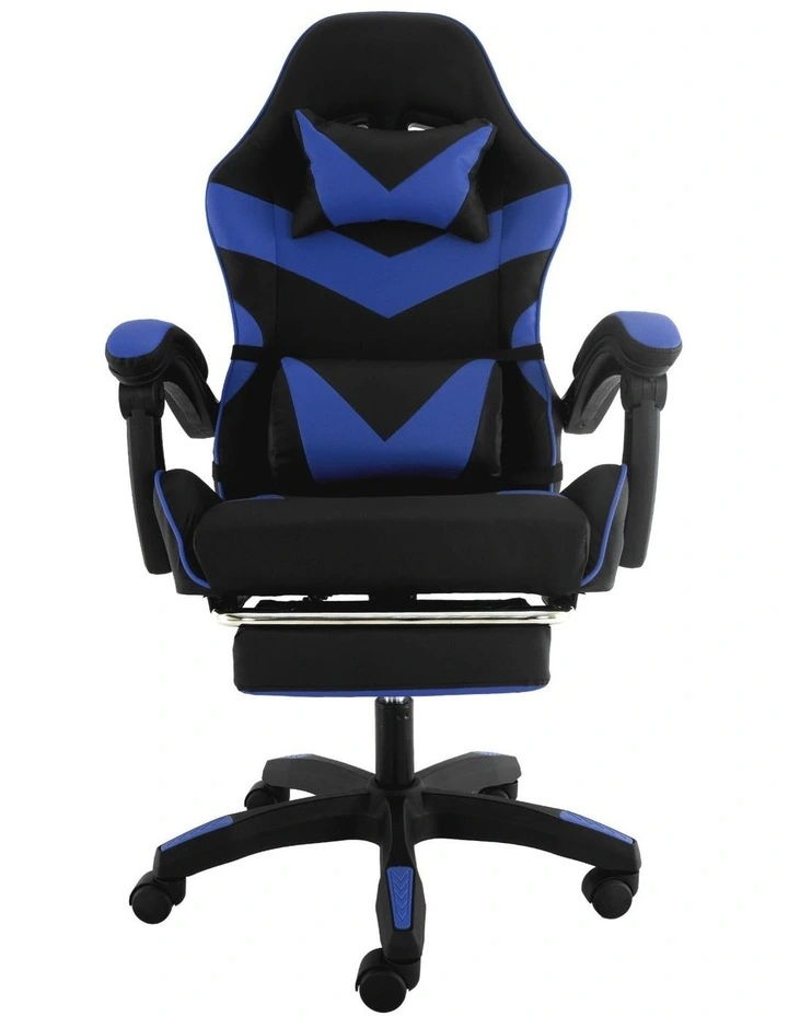 Sarantino Cueva Reclining High Back Office Gaming Chair Seat Retractable Footrest Office Computer image 2