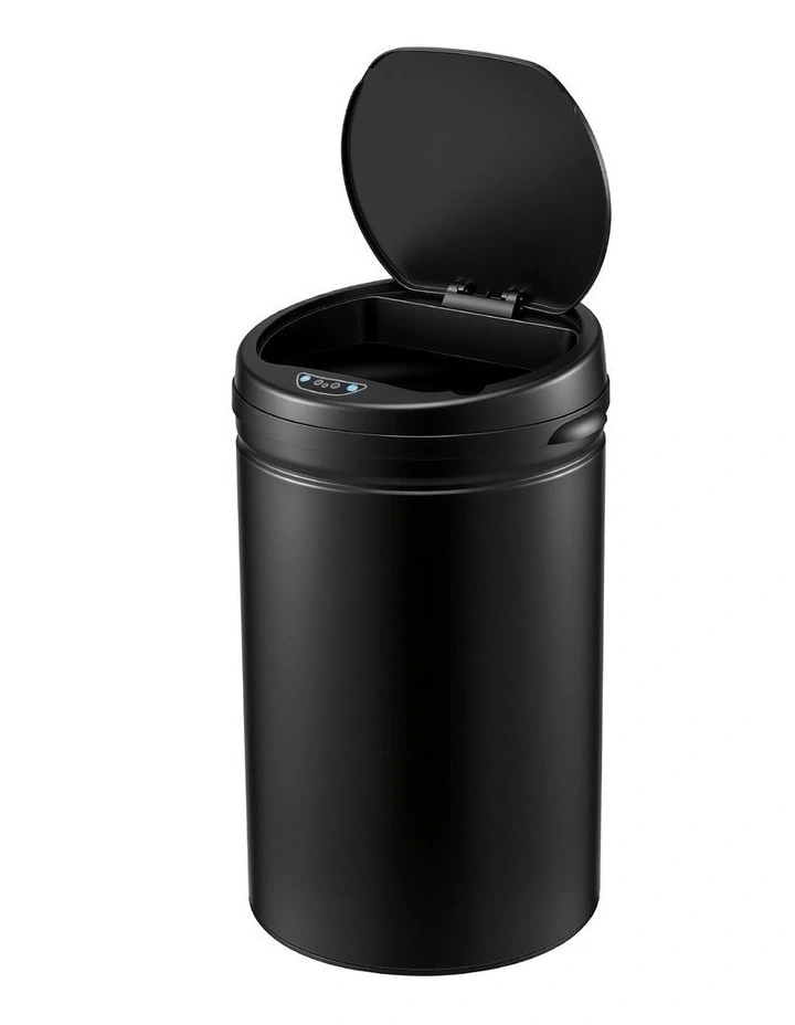 Devanti 30L Sensor Bin Automatic Touchless Trash Can Garbage Rubbish Black image 1