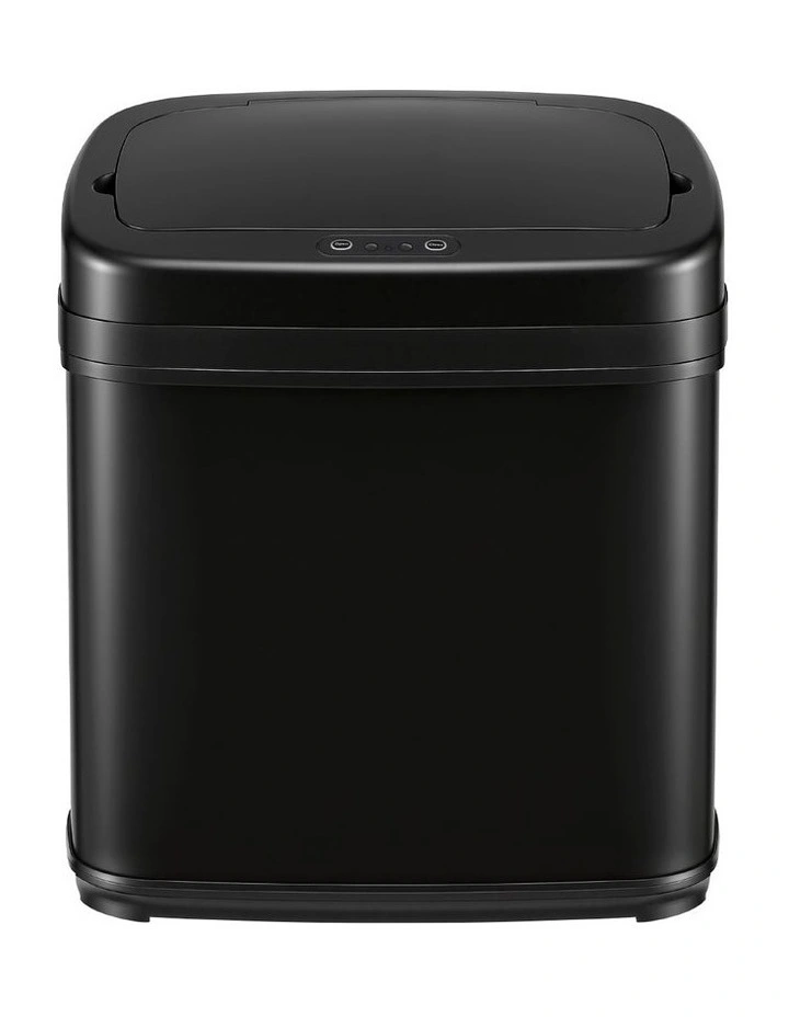 Devanti 15L Motion Sensor Bin Touchless Bins Soft-Close Rubbish Trash Can Black image 3
