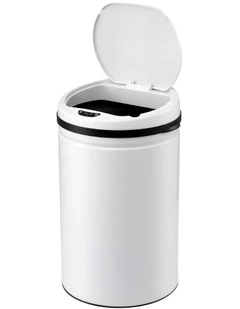 Devanti 30L Sensor Bin Automatic Touchless Trash Can Garbage Rubbish White