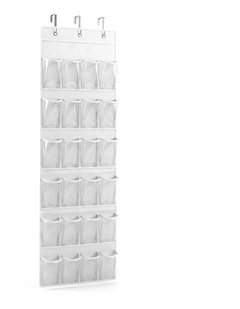 Artiss Over Door Shoe Organiser Storage 6-Tier Pantry Hanger 24 Pockets White