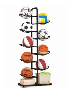 Basketball Soccer Storage Rack Sport Ball Organizer Ball Holder Display Stand
