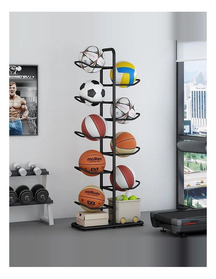 Basketball Soccer Storage Rack Sport Ball Organizer Ball Holder Display Stand image 2