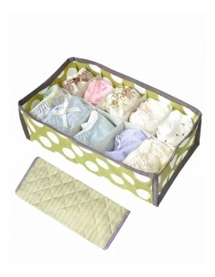 2Pcs 10 Grids Underwear Sock Panties Drawer Storage Bag Organizer Wardrobe Box Foldable Polyester