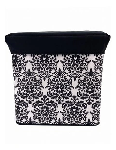 Folding Ottoman Storage Stool Cube Footstool Stool Blanket Box with Cover Padded Seat Space Saving