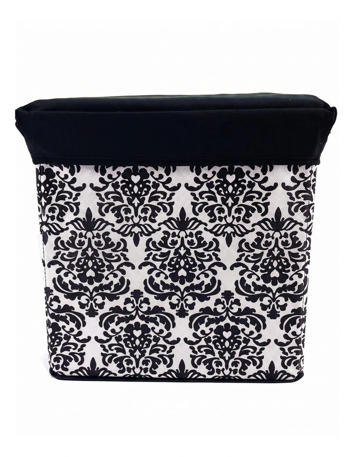 Folding Ottoman Storage Stool Cube Footstool Stool Blanket Box with Cover Padded Seat Space Saving image 1
