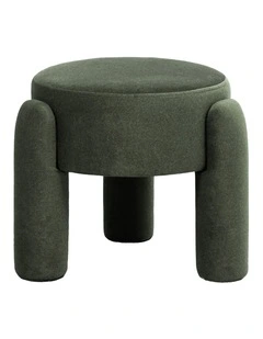 Eden Velvet Stool 48x48x40cm Pine Green