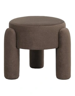 Eden Velvet Stool 48x48x40cm Rich Cocoa