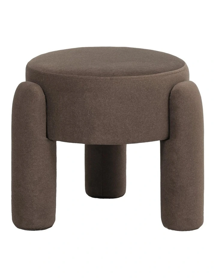 Eden Velvet Stool 48x48x40cm Rich Cocoa image 1