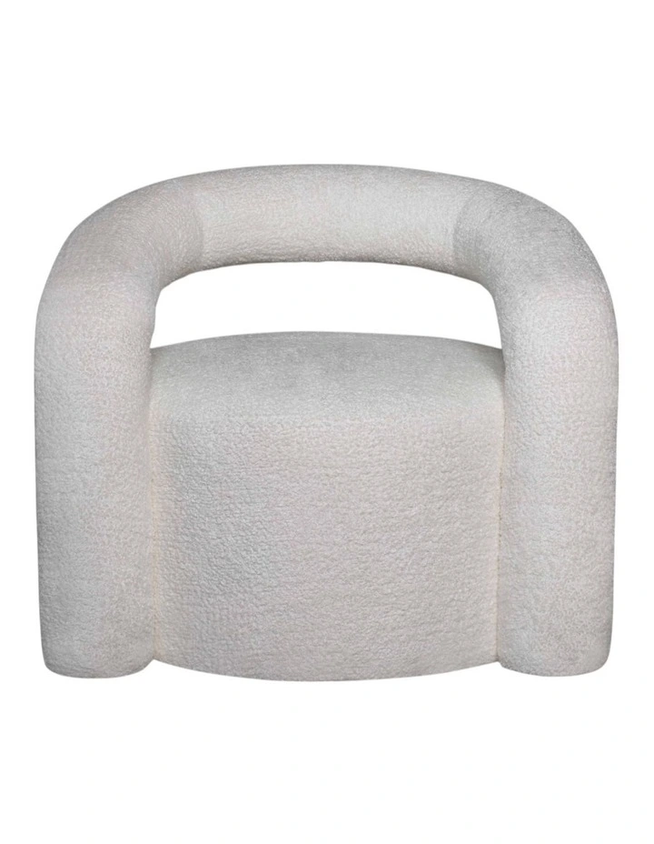 Lumen Boucle Occasional Chair 92x83x73cm Ivory image 1