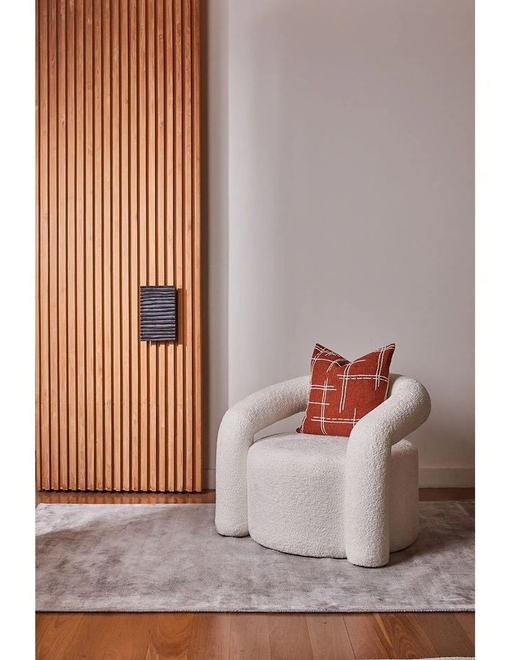Lumen Boucle Occasional Chair 92x83x73cm Ivory image 2