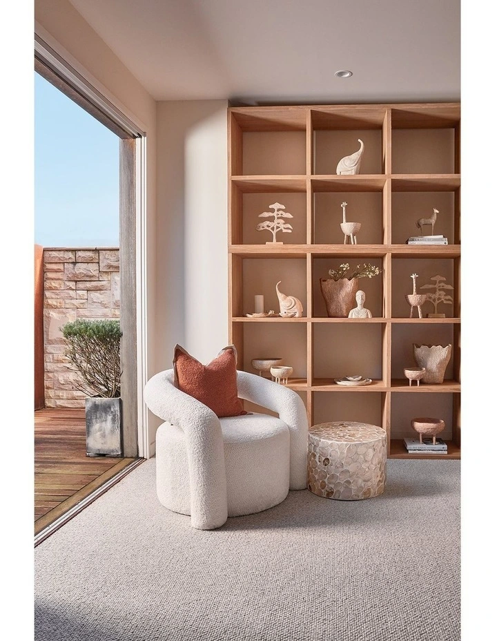 Lumen Boucle Occasional Chair 92x83x73cm Ivory image 3