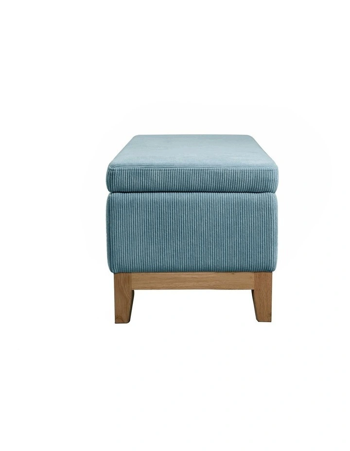 Albert Storage Ottoman 132x45x42cm Steel Blue image 4