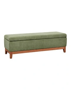 Albert Storage Ottoman 132x45x42cm Olive