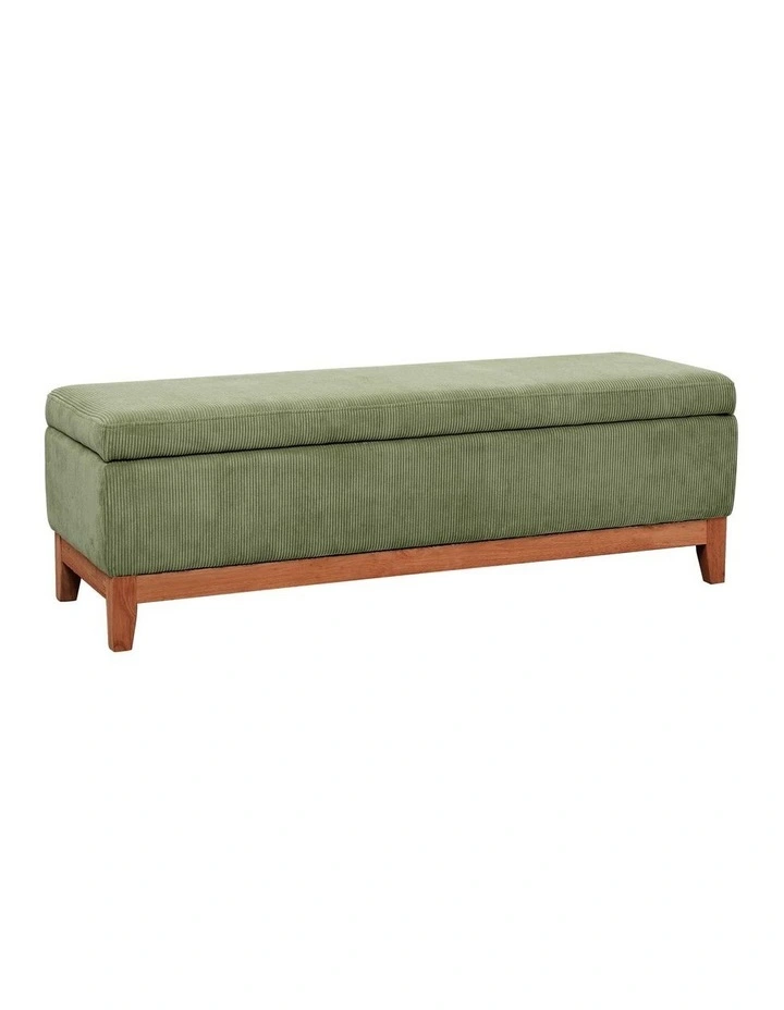 Albert Storage Ottoman 132x45x42cm Olive image 1