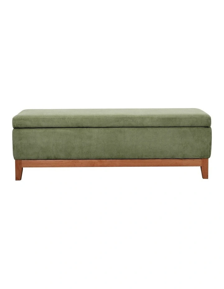 Albert Storage Ottoman 132x45x42cm Olive image 2
