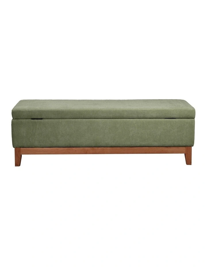 Albert Storage Ottoman 132x45x42cm Olive image 3