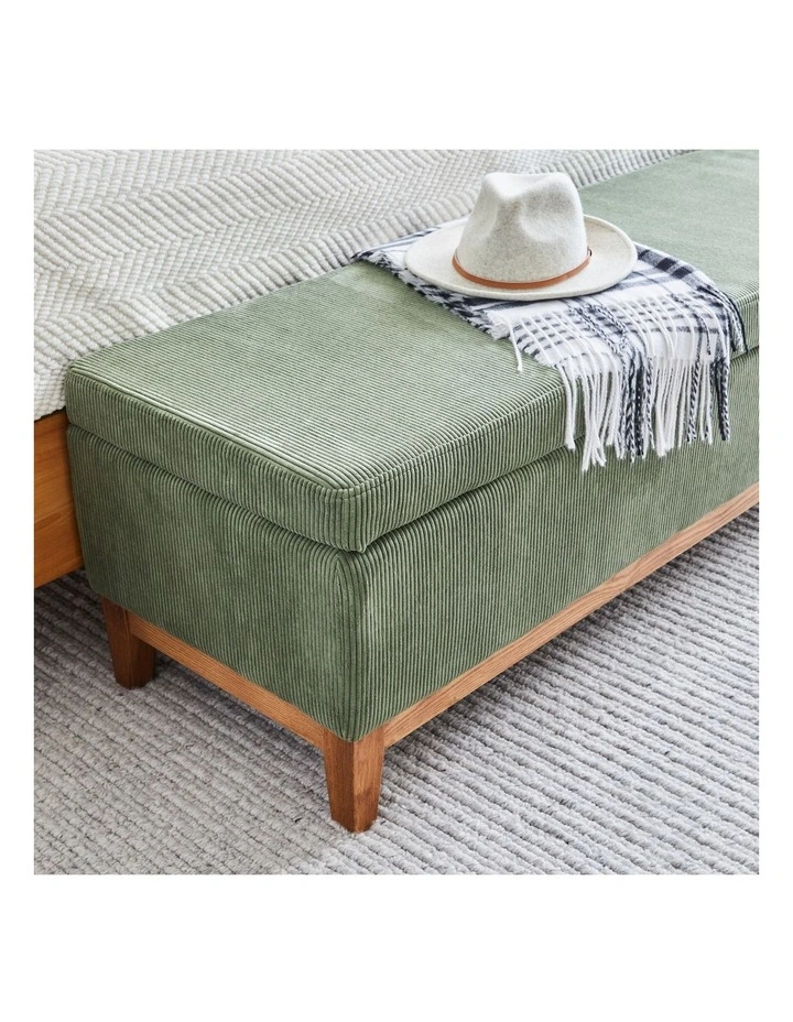 Albert Storage Ottoman 132x45x42cm Olive image 5