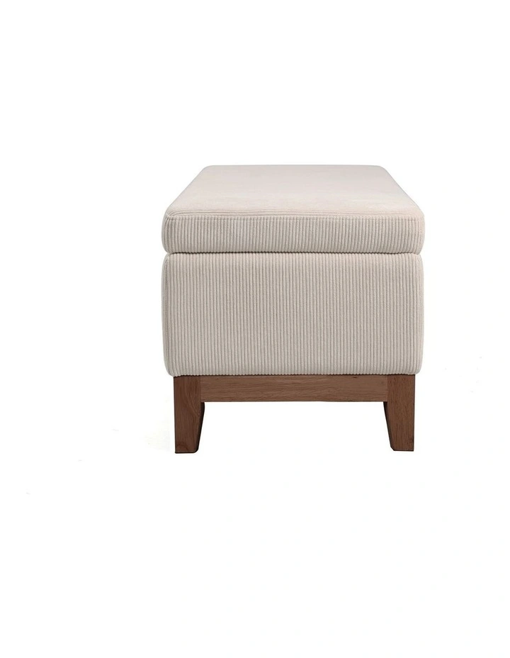Albert Storage Ottoman 132x45x42cm Grey Beige image 4