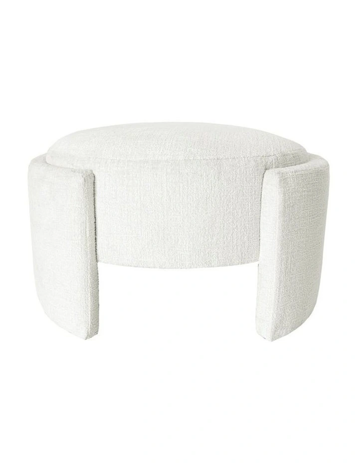 Elara Ottoman 74x64x43cm Ivory image 2