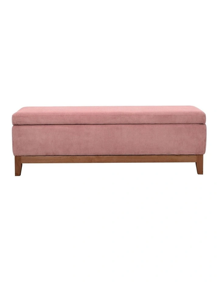 Albert Storage Ottoman 132x45x42cm Dusty Pink image 2
