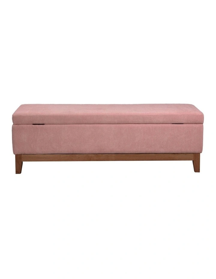 Albert Storage Ottoman 132x45x42cm Dusty Pink image 3