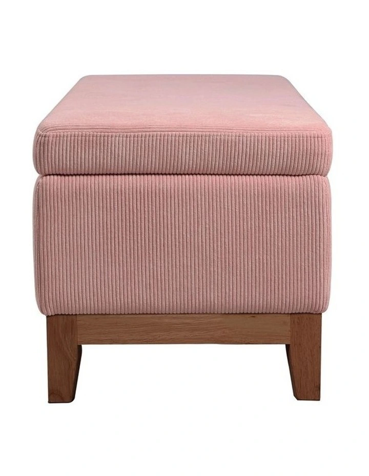Albert Storage Ottoman 132x45x42cm Dusty Pink image 4