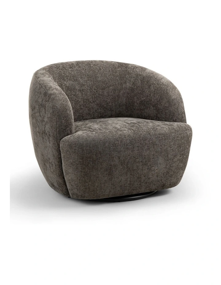 Cuddle Swivel Armchair in Mocha Brown image 1