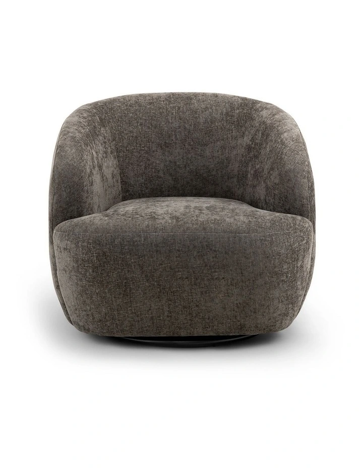 Cuddle Swivel Armchair in Mocha Brown image 2