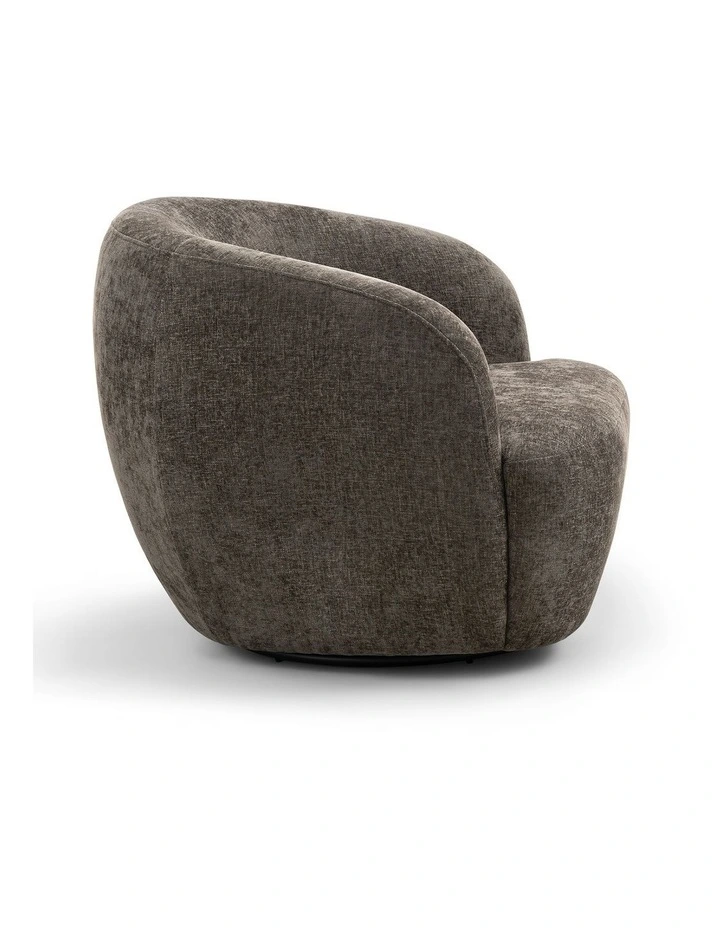 Cuddle Swivel Armchair in Mocha Brown image 3