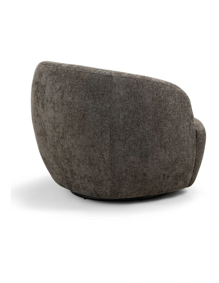 Cuddle Swivel Armchair in Mocha Brown image 4