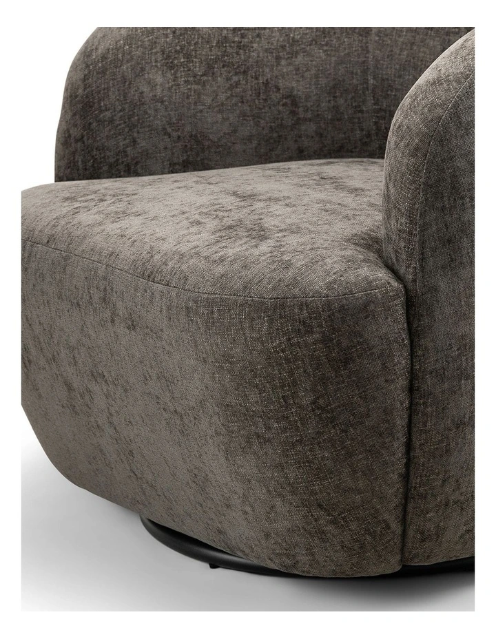 Cuddle Swivel Armchair in Mocha Brown image 6