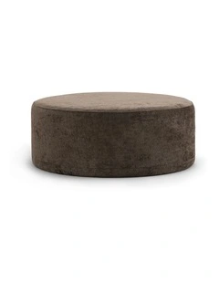 Halle Large 90cm Round Ottoman in Chocolate