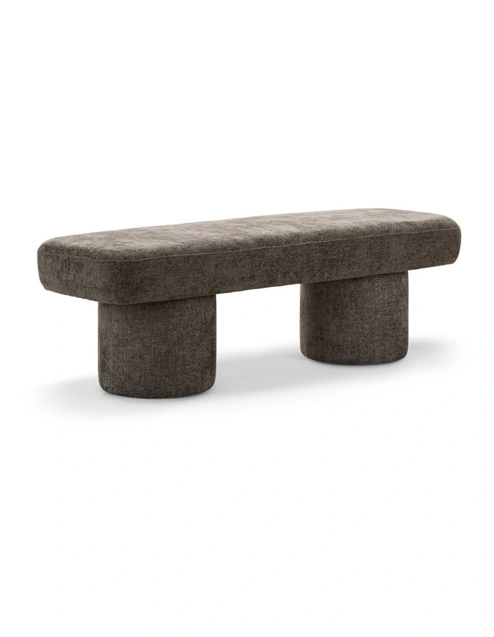 Nico 140cm Bench Seat in Mocha Brown image 1