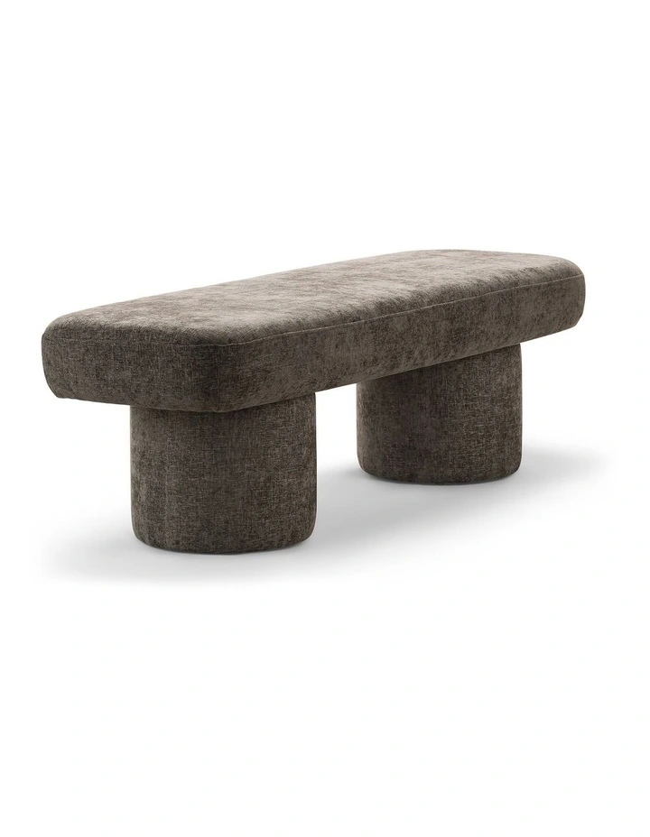 Nico 140cm Bench Seat in Mocha Brown image 3