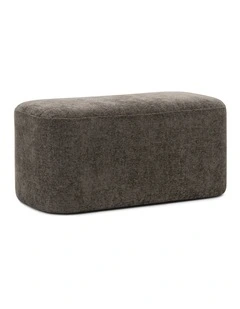 Podd Square Ottoman Pouf in Mocha Brown