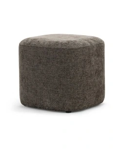 Podd Square Ottoman Pouf in Mocha Brown