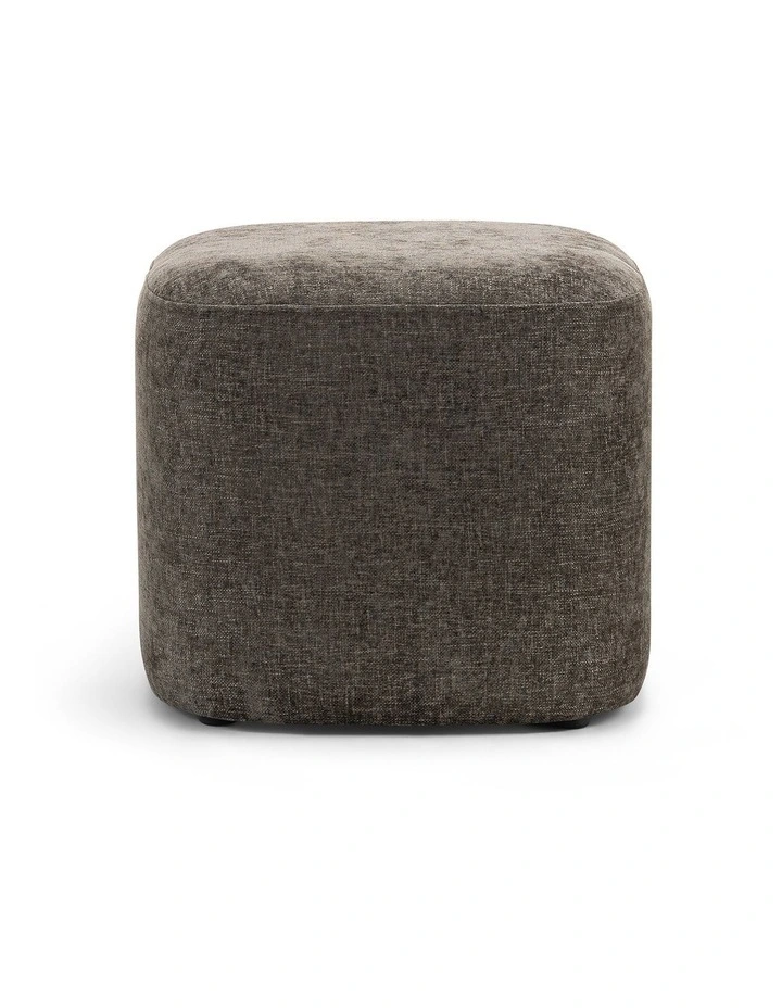Podd Square Ottoman Pouf in Mocha Brown image 2