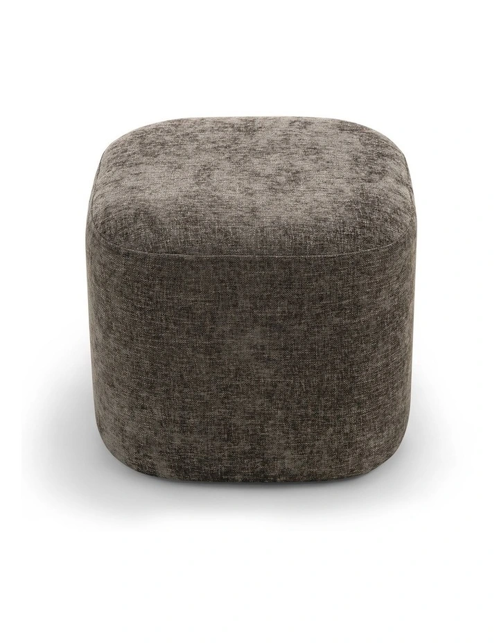 Podd Square Ottoman Pouf in Mocha Brown image 5