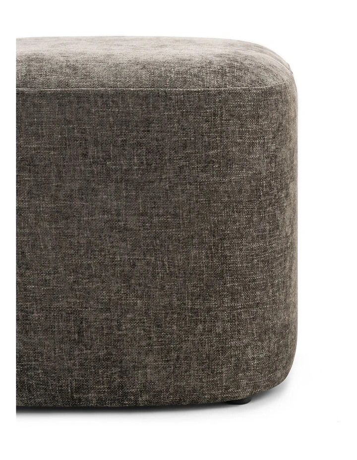 Podd Square Ottoman Pouf in Mocha Brown image 6