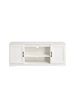 Bennett Entertaintment Unit TV Cabinet Stand 147cm for TVs up to 65 in White